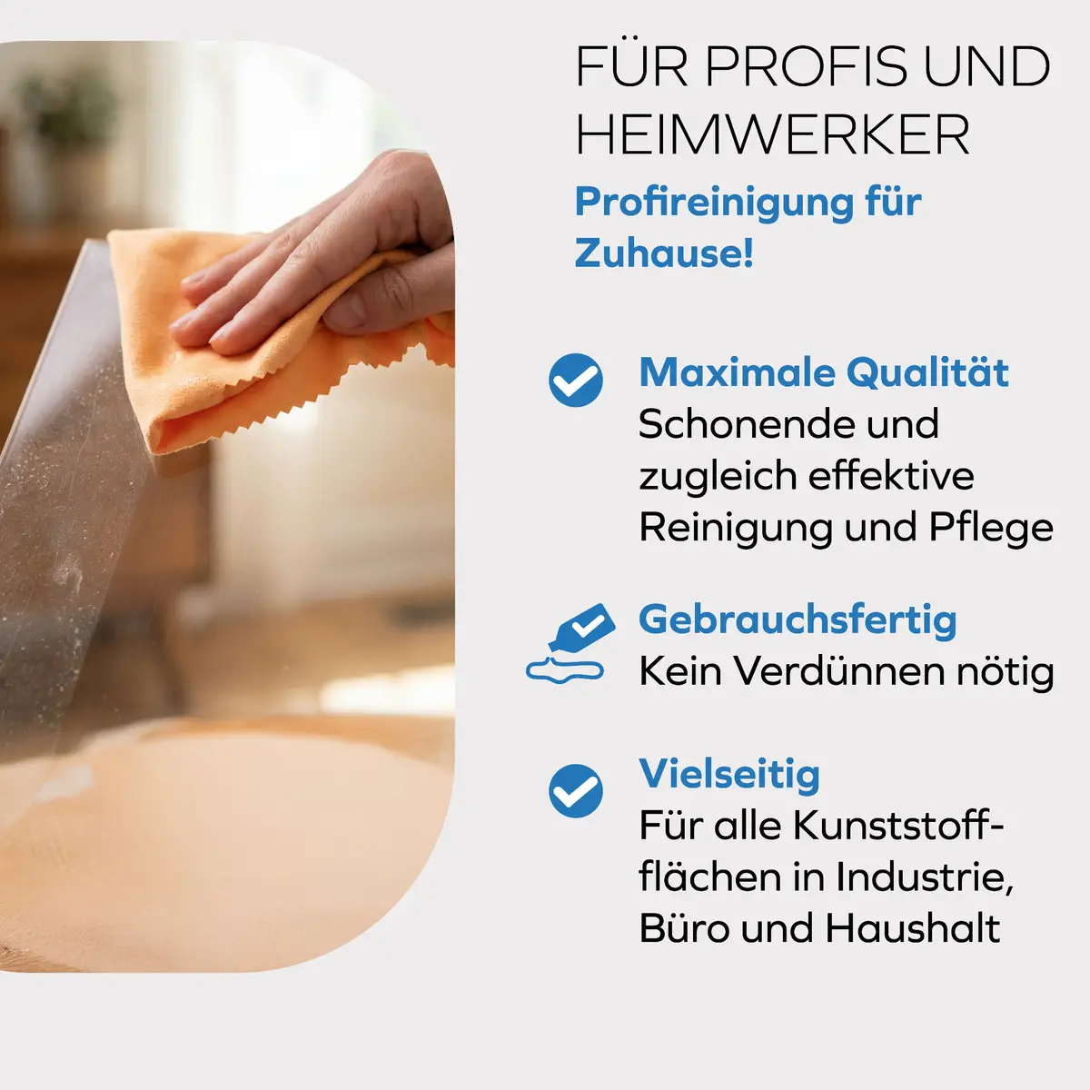 Reinigungs + Pflege-Set – Kunststoffpflege (Bild 4)