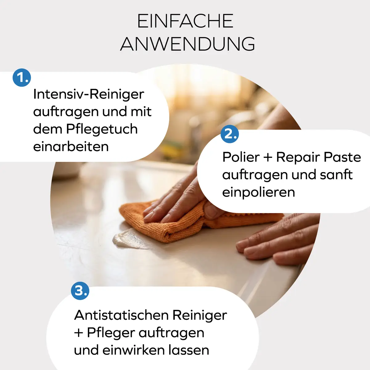 Reinigungs + Pflege-Set – Kunststoffpflege (Bild 5)